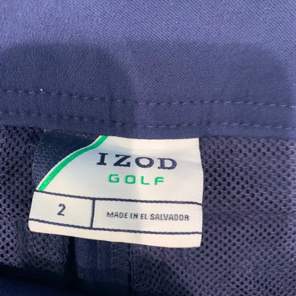 IZOD‎ Golf Shorts Womens Size 2 Blue Sun Control Wicking Stretch - Picture 5 of 15